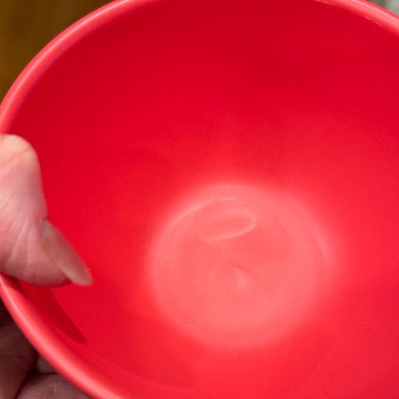 Anthropologie Red Matte Latte Cereal Bowls - Set of Four - Picture 6 of 6